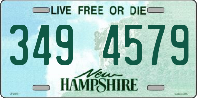 NH license plate 3494579