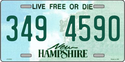 NH license plate 3494590
