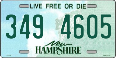NH license plate 3494605