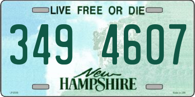 NH license plate 3494607