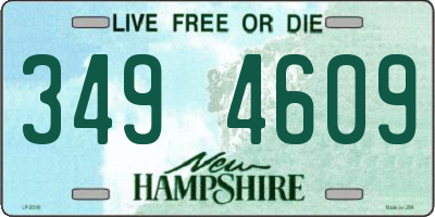 NH license plate 3494609