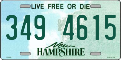 NH license plate 3494615