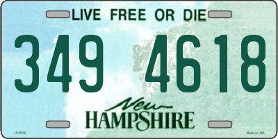NH license plate 3494618
