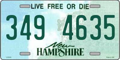 NH license plate 3494635