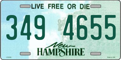 NH license plate 3494655