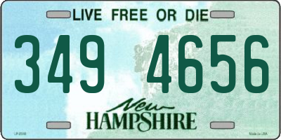 NH license plate 3494656