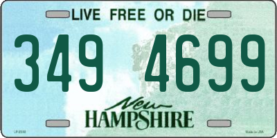 NH license plate 3494699