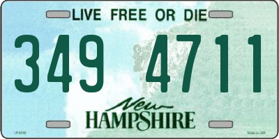 NH license plate 3494711