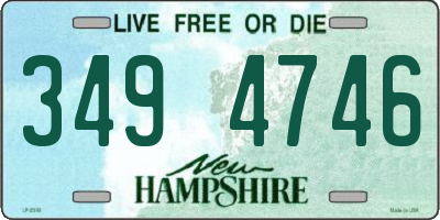 NH license plate 3494746