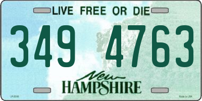 NH license plate 3494763