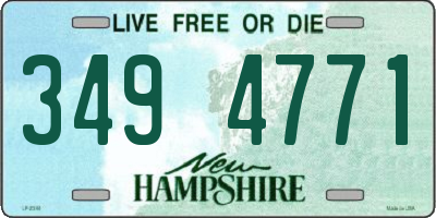 NH license plate 3494771