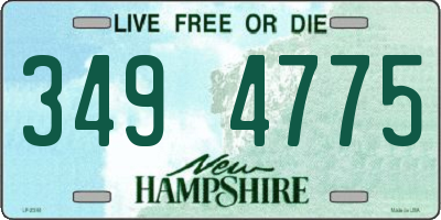NH license plate 3494775