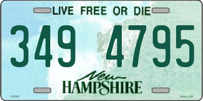 NH license plate 3494795
