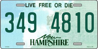 NH license plate 3494810
