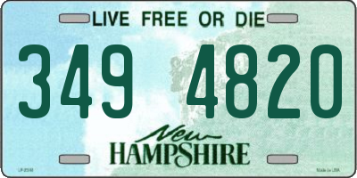 NH license plate 3494820