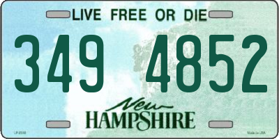 NH license plate 3494852