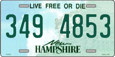 NH license plate 3494853