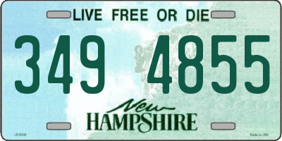 NH license plate 3494855