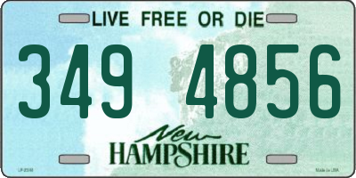 NH license plate 3494856