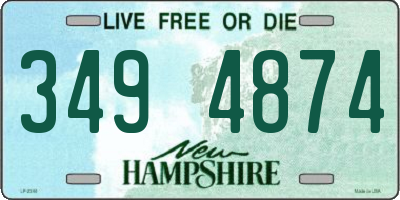 NH license plate 3494874