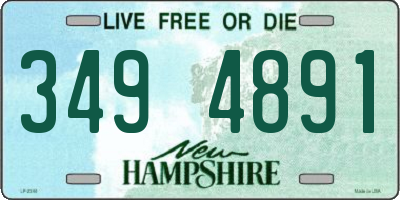 NH license plate 3494891