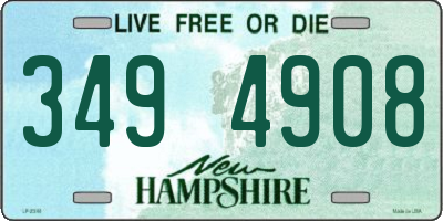 NH license plate 3494908