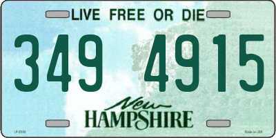 NH license plate 3494915
