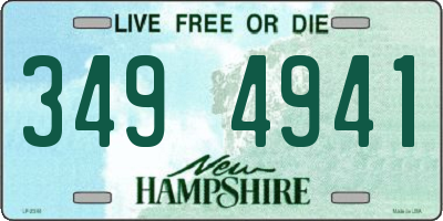 NH license plate 3494941