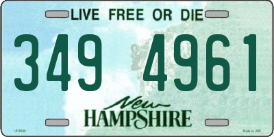 NH license plate 3494961