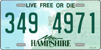 NH license plate 3494971