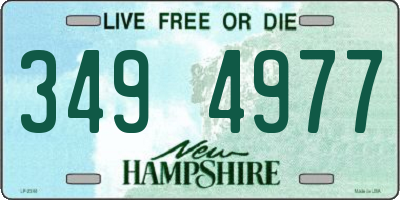 NH license plate 3494977