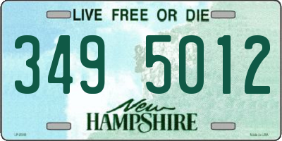 NH license plate 3495012