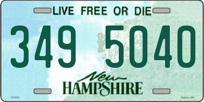 NH license plate 3495040