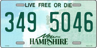 NH license plate 3495046