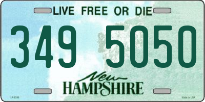 NH license plate 3495050