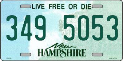 NH license plate 3495053