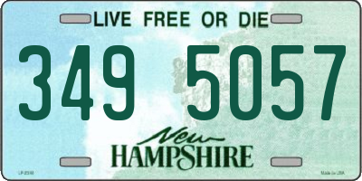 NH license plate 3495057