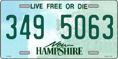 NH license plate 3495063
