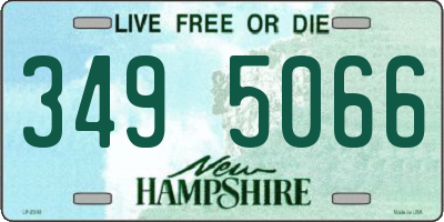 NH license plate 3495066