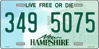 NH license plate 3495075