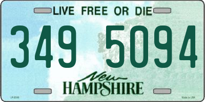 NH license plate 3495094