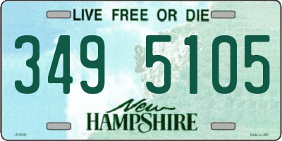 NH license plate 3495105