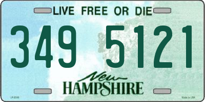 NH license plate 3495121