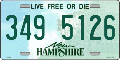 NH license plate 3495126
