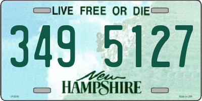 NH license plate 3495127