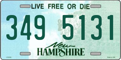 NH license plate 3495131