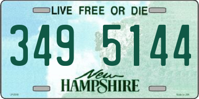 NH license plate 3495144