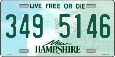 NH license plate 3495146