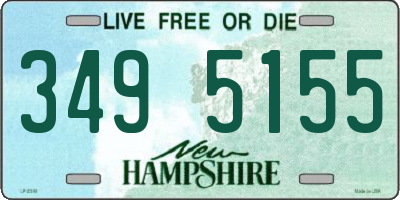 NH license plate 3495155