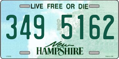 NH license plate 3495162